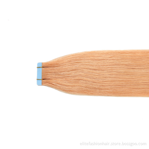 European Double Drawn Russian Human Hair Tape Hair Extension, High Quality Natural Remy Tape In Hair Extension